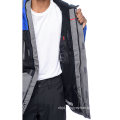 Adjustable Drawstring Hood Colorblock Ski Jacket